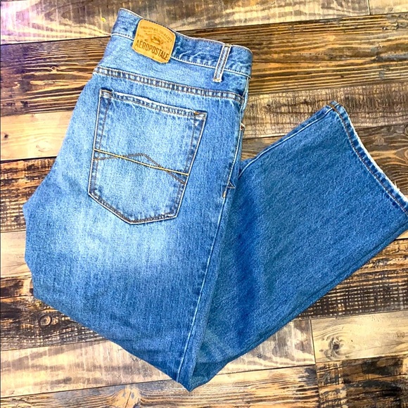 Mens Aeropostale Straight Leg Jeans size 38x32 - Picture 1 of 5